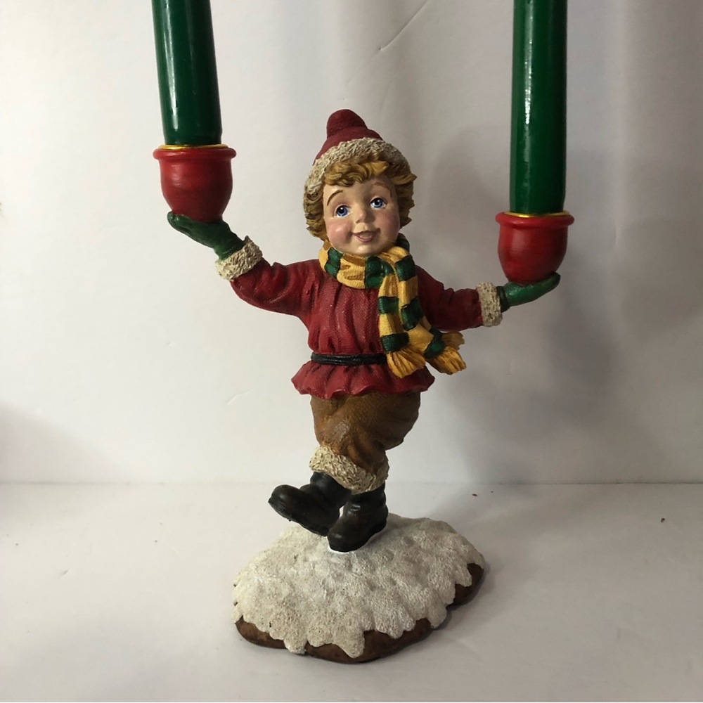 Winter Holiday tape candle holder